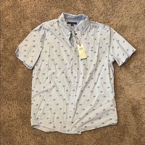 Tommy Hilfiger Blue Dress Shirt Elegant Design